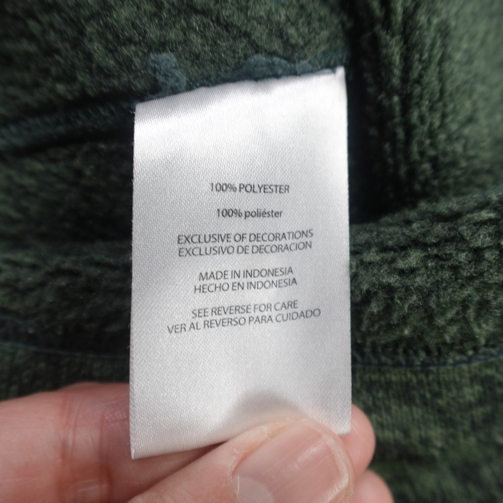 Eddie Bauer Sweater Mens XXL Green Marled 1/4 Zip Fleece Pullover Mock Neck - Picture 12 of 13